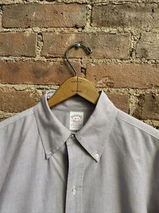 Vintage Brooks Brothers Makers Herren Oxford Hemd, Gr. 16-5, Mauve 100 % Baumwolle USA - Bild 1 von 7