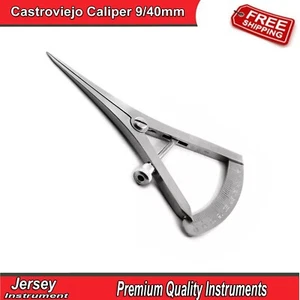 Chirurgisches Implantat Castroviejo Messschieber 9/40 mm Zahnmessung Orthopädisches Messgerät CE - Bild 1 von 4