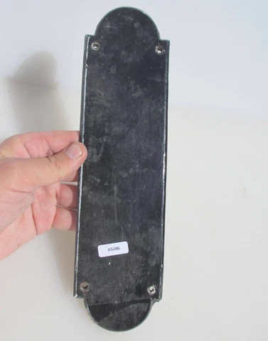 Victorian Wooden Finger Plate Push Door Handle Architectural Antique Old Vintage Cover