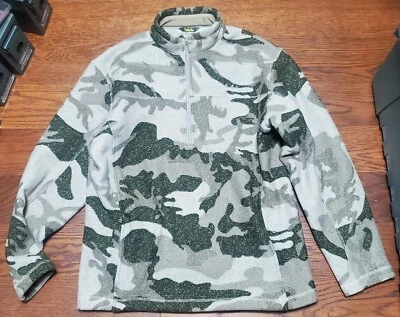 Cabela's Hombre Special Ops Media Cremallera Polar Manga Larga Pullover Outfitter Camuflaje L Foto 1 de 2