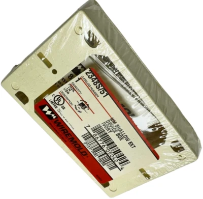 Wiremold 2348S/51 NM Ivory Shallow EXT Device Box *Free Shipping*