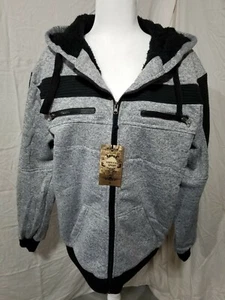 Vertical Sport Sweatshirt Mens Size XL Grey Marled Serpa Lined Slim Hoodie New - Picture 1 of 11