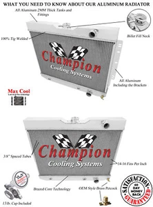 4 Row Patriot Champion Radiator for 1959 1960 1961 1962 Chevrolet Kingswood - Picture 1 of 6