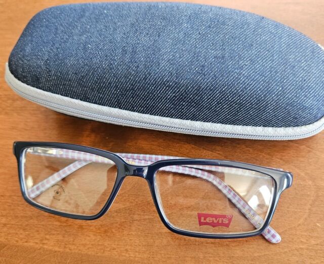 Levi's Women's LV 1024 Round Prescription Eyeglass Frames, Blue/Demo Lens,  50mm, 20mm : Clothing, Shoes & Jewelry 