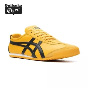 Zapatillas clásicas Onitsuka Tiger MEXICO 66 unisex amarillas/negras zapatos para correr - Imagen 1 de 8