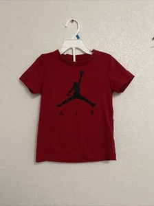 Nike Air Jordan Boy's Red & Black Size Large T-Shirt 4T - Picture 1 of 4