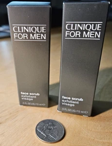 2 of Clinique For Men Face Scrub .50oz/15ml each New With Box Travel Size #RA-25 - Picture 1 of 3