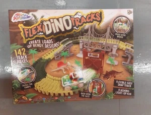 Kinder Dinosaurier Spielzeug Welt Flexible Rennbahn Dino Bau Spielset 144 Teile - Bild 1 von 2