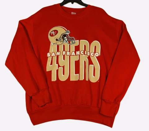 Vintage San Francisco 49ers 1980s Men's XL Sweatshirt USA MADE NFL Big Logo Cover