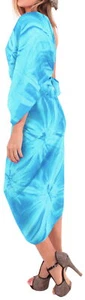 LA LEELA Womens Swimsuit Cover Up Beach Sarongs Plus Size 78"x43" Turquoise_O679 - Picture 1 of 3
