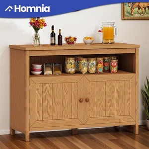 Outdoor Storage Cabinet Table Waterproof Sideboard Buffet Patio Garden Garage - Picture 1 of 11