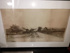 🌟 ANTICO Ernest Christian Rost Matita Originale Firmato Acquaforte Misura: 18x27" 🌟 - Foto 1 di 22
