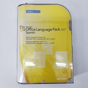 2007 Microsoft Office Language Pack Spanish Computer CD For Windows New Sealed - Picture 1 of 5