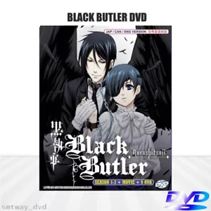 DVD Black Butler Kuroshitsuji Complete Series (Season 1-3 +Movie +9 OVA)English - Imagen 1 de 7