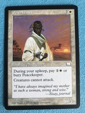 Peacekeeper Weatherlight X1 NM White Rare MAGIC MTG CARD unplayed