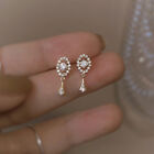Women 925 Silver Drop Earrings Fashion Princess Cubic Zirconia Wedding Jewelry