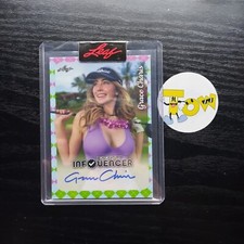 2023 Grace Charis Leaf Pop Century Influencer On Card Auto Autograph Golf Girl