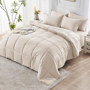 Queen Size Comforter Set, 7 Piece, Queen Size Comforter Set, Sheets &Pillowcases - Picture 1 of 7