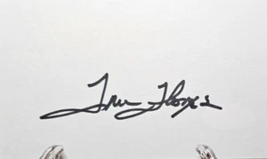 Tom Flores HOF Oakland Raiders 1979-1987 signed 3x5 index card JSA COA AQ52867 - Picture 1 of 3