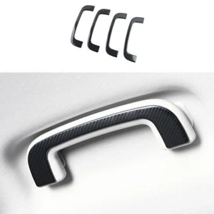 Fit For Defender 110 90 2020-2022 Carbon Fiber Steel Skylight Handle Frame Decor - Picture 1 of 8