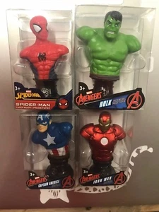 Marvel Mini 3" Spider-Man, Ironman, Hulk, or Cpt America Bust. PARTY FAVORS - Picture 1 of 25