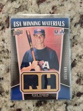 2009 Upper Deck Signature Stars USA Winning Materials /499 Rick Hague #UWM-32