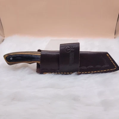 Infinity Knife Company Hermoso Damasco y Empuñadura de Madera Multicolor + Funda Foto 1 de 4