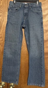 Signature Levi Strauss Bootcut 16 Regular Denim Jeans verstellbare Taille Neu mit Etikett - Bild 1 von 12