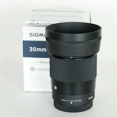 SIGMA 30mm F1.4 DC DN Contemporary for Fuji X Japan APS C Standard Lens - Image 1 of 4