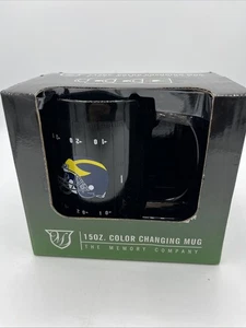 Michigan Wolverines Coffee Mug Logo 15 Oz Color Changing New Free Ship - Picture 1 of 5