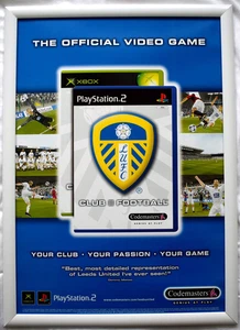 Póster promocional Clun Football: Leeds RARO PS2 XBOX 42 cm x 59 cm - Imagen 1 de 1