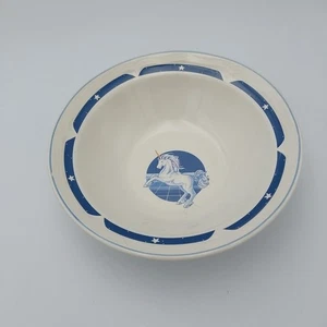 Tienshan Blue Unicorn Soup Salad Bowls Stoneware Replacement Vtg - Picture 1 of 2