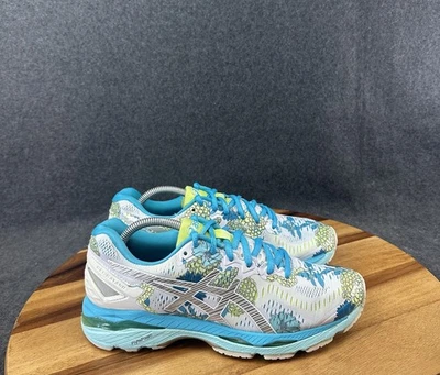 Zapatos para correr ASICS Gel-Kayano 23 T6A5N para mujer talla 7,5 azules florales FlyteFoam Foto 1 de 4
