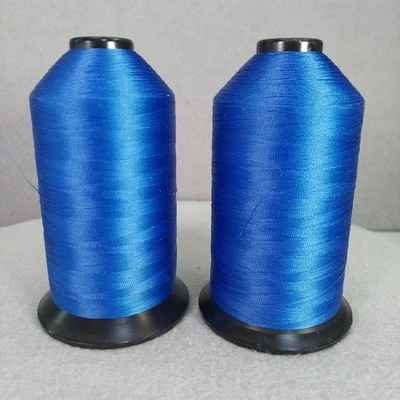 Coats Bonded Nylon Thread Tex 45 Star Sewing Spool 4800 Yds 6007 Yale Blue - Image 1 of 4