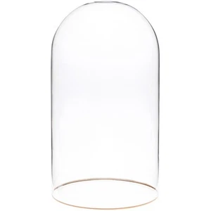 Plymor 5.5" x 10" Glass Display Dome Cloche with Gold Rim (no Base) - Picture 1 of 1