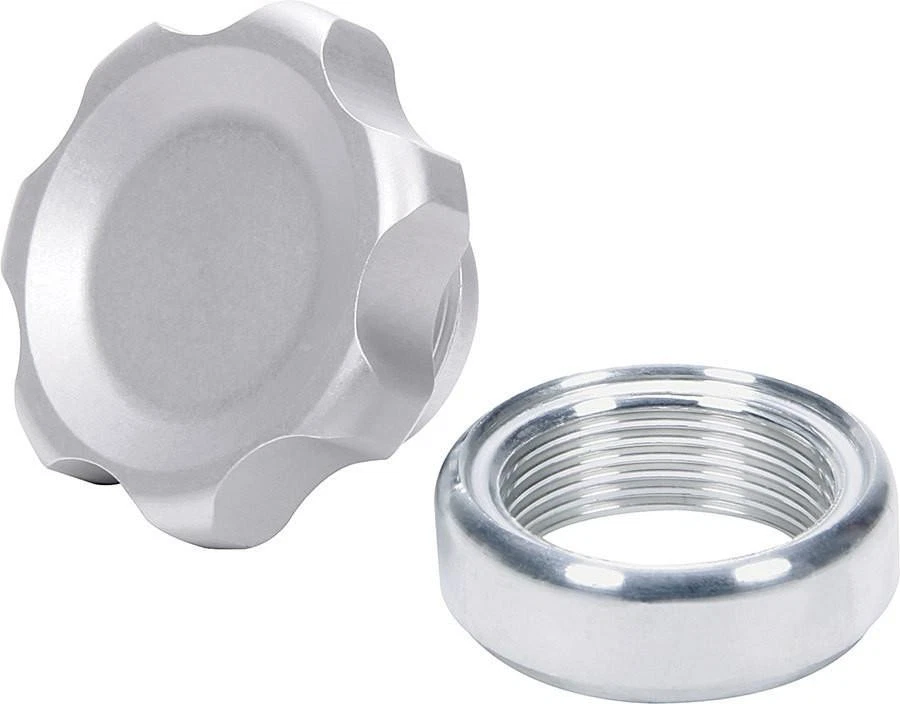ALLSTAR PERFORMANCE ALL36160 Filler Cap Silver with Weld-In Alum Bung Small - Image 1 of 1