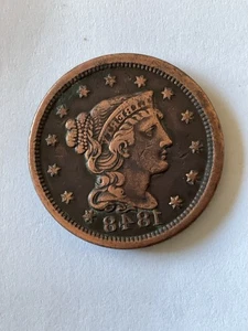 1848 Braided Hair Cent - Mint Condition - Picture 1 of 5