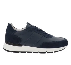NeroGiardini Scarpe E500662U Sneakers Uomo in Pelle Blu Chiusura Lacci - Imagen 1 de 17
