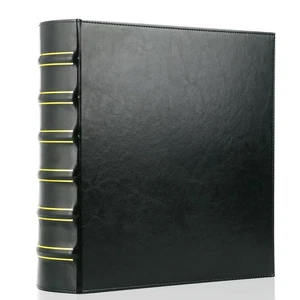 Vintage Hardback 3 Ring Binder 2 Inch, Professional Leather Binder 3 Ring, Th... - Picture 1 of 6