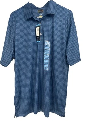 GREG NORMAN Hombre Polo Dorado Talla Grande Azul NUEVO Foto 1 de 4
