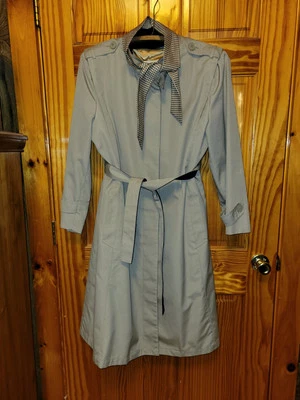 Trench coat para mujer Misty Harbor chaqueta forro de lana, con capucha, beige caqui talla 16 Foto 1 de 4