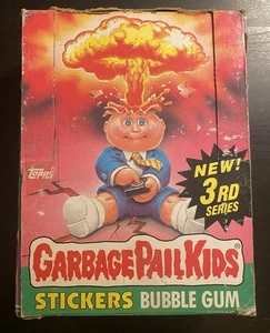 1986 Topps Garbage Pail Kids original 3rd Series 3 empty wax box (no packs) - Picture 1 of 2