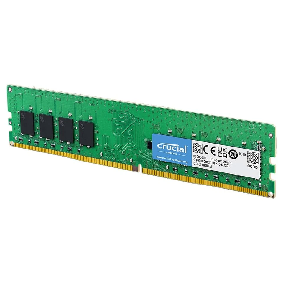 Crucial 4GB DDR4 2400MHz CL17 RAM DIMM - Image 1 of 1