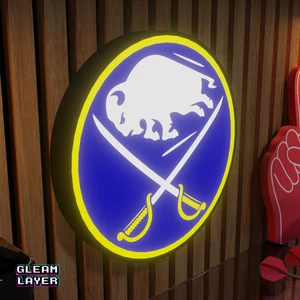 Buffalo Sabres Led Light Box NHL Sports Bar Light Display Wall Sign - Picture 1 of 5