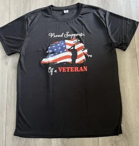 Camiseta Proud Supporter Of A Veteran Talla Grande Soldado Día de los Veteranos Camiseta Orgullosa - Imagen 1 de 4