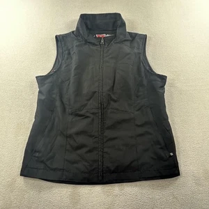 SCOTTeVEST Travel Vest Womens Medium Black Multi Pocket Zip TEC Utility Security - Picture 1 of 13