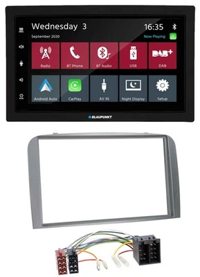 Blaupunkt DAB Bluetooth USB MP3 2DIN Autoradio für Alfa Romeo 147 GT 00-10 silbe - Bild 1 von 4