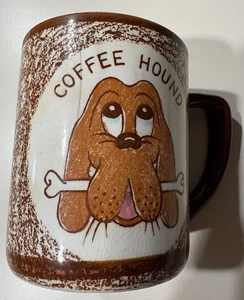 Vinatage Coffee Hound Mug Made in Japan, inside says Back to Work - Picture 1 of 5