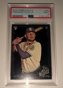Topps Allen & Ginter X Black #183 2019 Fernando Tatis Jr PSA 9 como nuevo novato RC SP - Imagen 1 de 4