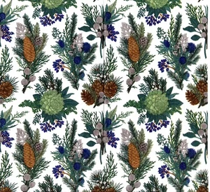 Papierservietten Tannenzapfen und Beeren Weihnachten. Pappservietten Tannenzapfen Weihnachten - Bild 1 von 1